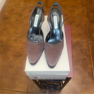 Pre Owned Ann Taylor Satin Shoes With Heels For Women 3” Heels 6.5